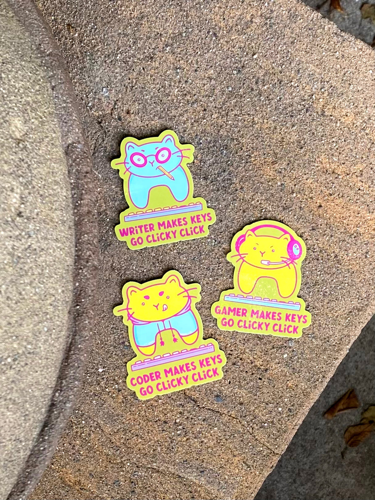 Gamer Cat Vinyl Sticker