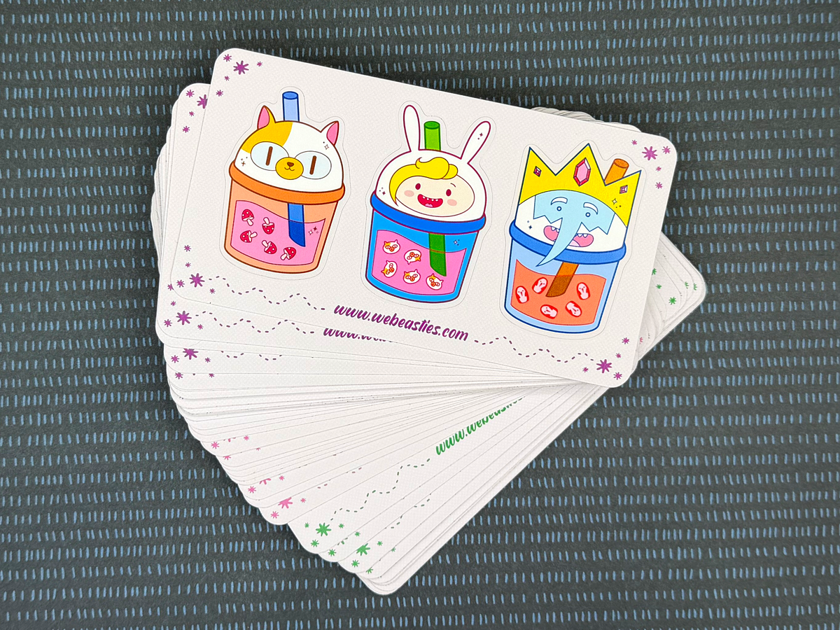 Adventure Time Boba: Fiona Cake Ice King Sticker Sheet