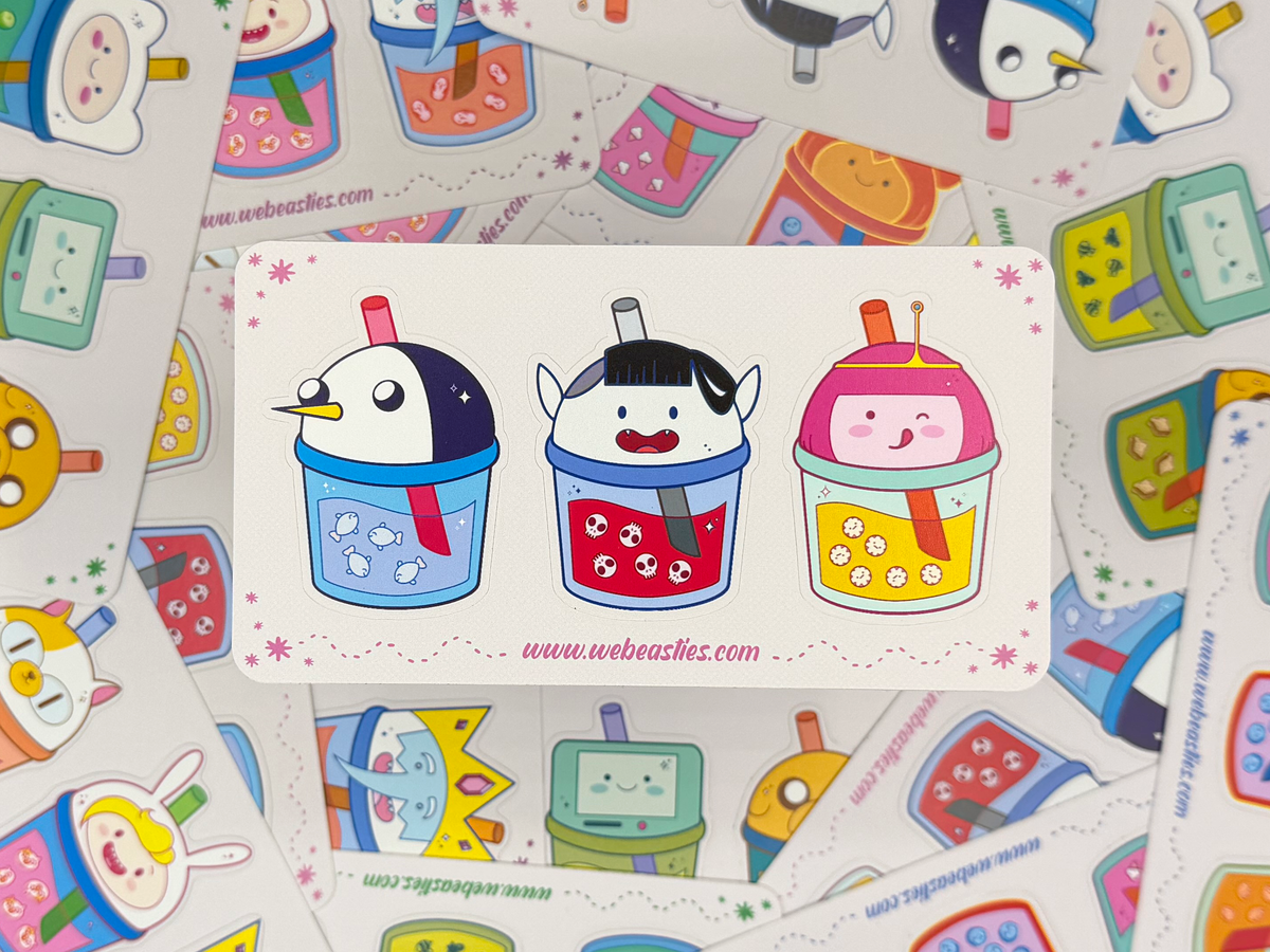 Adventure Time Boba: Marceline Princess Bubblegum Gunther