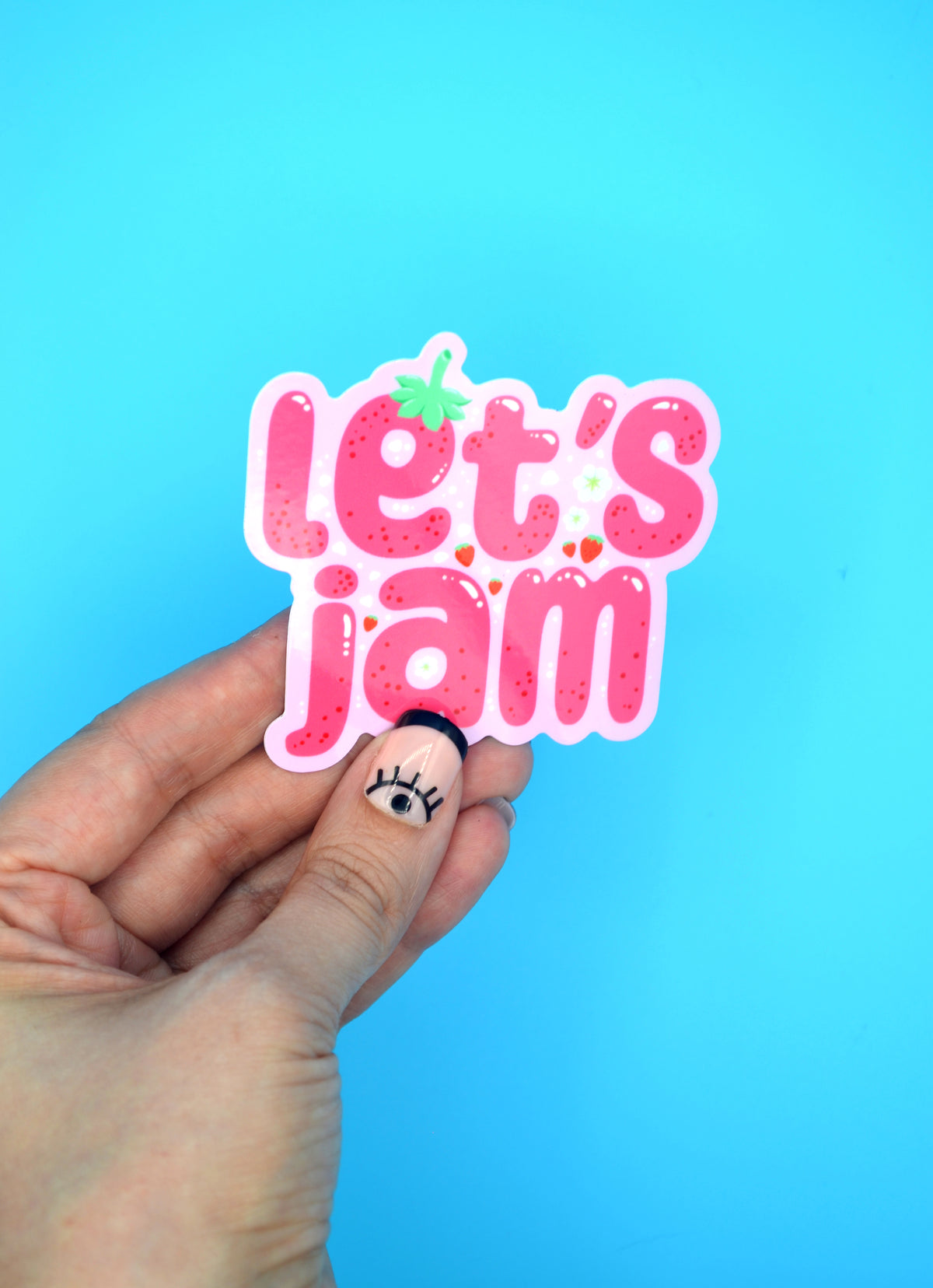 Let's Jam glossy vinyl sticker